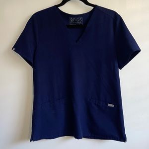 Navy figs top